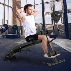 Foldable Decline Sit Up Bench with Speed Ball