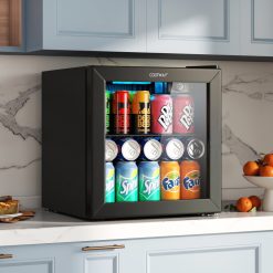 Beverage Refrigerator Cooler 1.3 Cu. Ft. 12 Bottles 55 Cans Mini Fridge