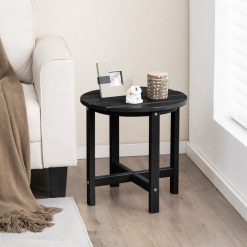18 Inch Round Weather-Resistant Adirondack Side Table