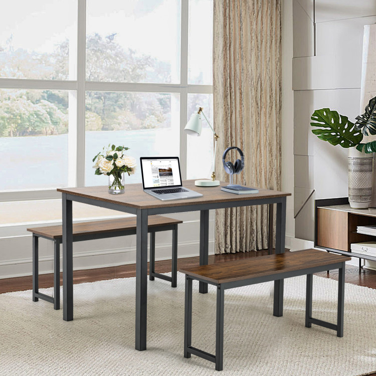 Brown_3_Pieces_Dining_Table_Set_with_2_Benches-1.jpg