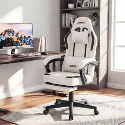 Ergonomic Video Game Chair with Headrest for Home Office