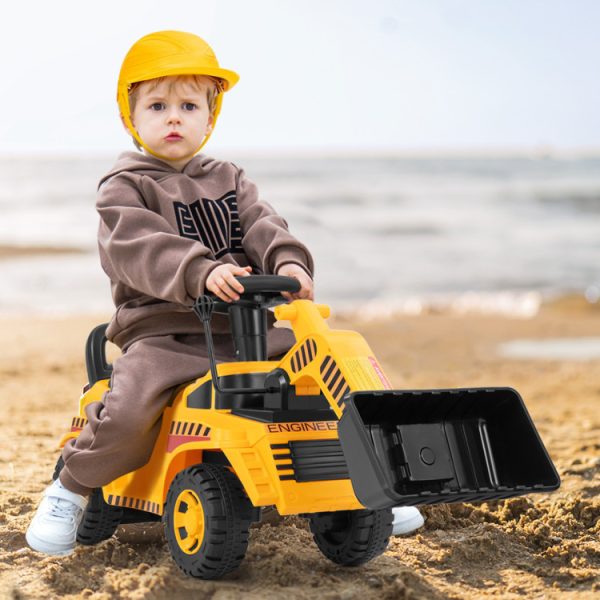 Ride on Bulldozer Excavator Digger Toy with Adjustable Bucket