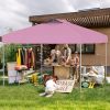10 X 10 FT Foldable Outdoor Patio Shelter Canopy Tent with 1-Push Center Lock