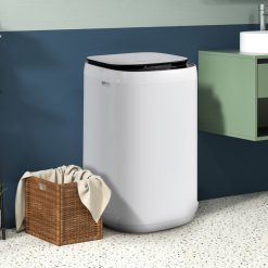 7.7 lbs Full-Automatic Washing Machine with 10 Washing Programs