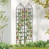 2 Pack 86" x 20" Metal Garden Trellis for Outdoor Climbing Plants