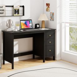 48 Inch Modern Writing Home Office Computer Desk with 3 Drawers