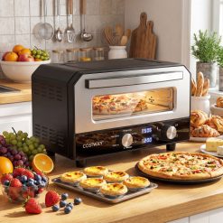 Indoor Electric Pizza Oven Countertop Pizza Oven for 12 Inch Pizzas