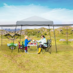 10x10 FT Instant Pop-up Canopy Folding Tent with Sidewalls and Awnings Outdoor