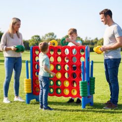 Jumbo 4-to-Score Game Set for Kids and Adults 3.5FT Tall by 4FT Wide Oversized Family Fun Game