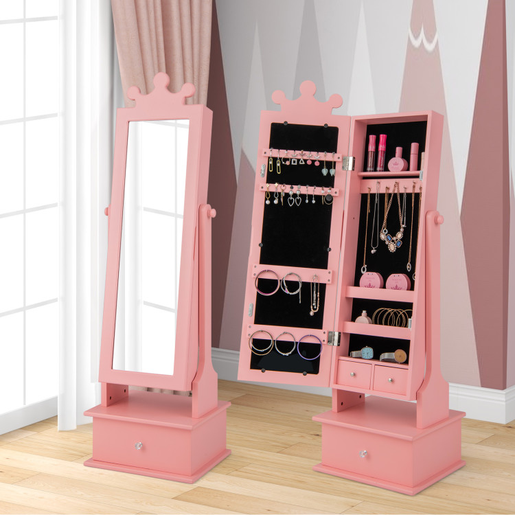 Kid_Freestanding_Jewelry_Armoire_with_Full_Length_Mirror_Pink-2.jpg