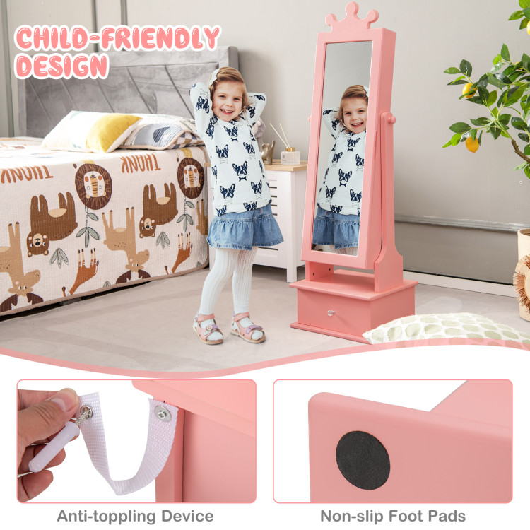 Kid_Freestanding_Jewelry_Armoire_with_Full_Length_Mirror_Pink-8.jpg