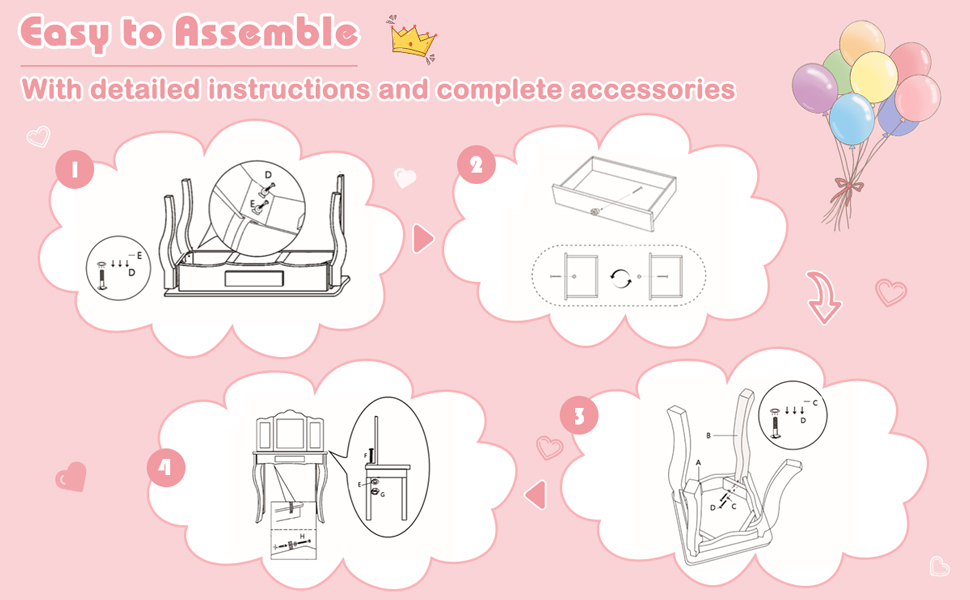 Kids20Princess20Vanity20Table20and20Stool20Set20with20Tri-folding20Mirror20and20Drawer20assemble-2.jpg