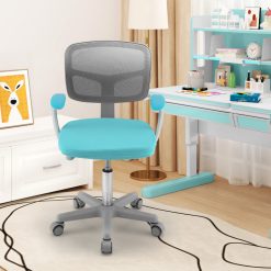 Adjustable Desk Chair with 5 Rolling Universal Casters for Kids
