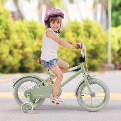 12/14/16/18 Inch Kids Bike with Adjustable Handlebar and Saddle Green
