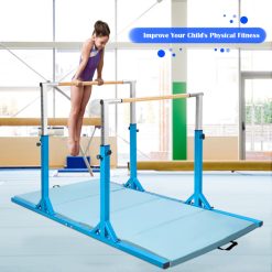 Adjustable Kids Double Horizontal Bars Gymnastic Training Parallel Bars