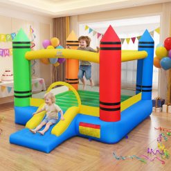 Kids Inflatable Bounce House with Slide and Ocean Balls Not Included Blower