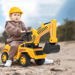 Kids Ride on Excavator with Adjustable Shovel