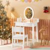 Kids Vanity Set with Lighted Mirror