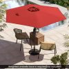 7.5 feet Outdoor Patio Heavy Duty Market Umbrella with Push Button Tilt