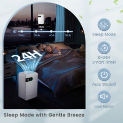 32 Pints Dehumidifier for Home Basement with Sleep Mode and 24H Timer