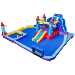 Rocket Theme Inflatable Water Slide Park