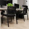 Set of 2 Stackable Reception Room Chairs with Padded Seat