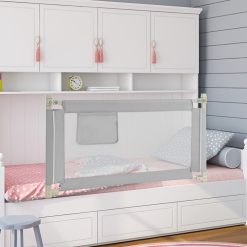 Toddler Bedrail with Side Pocket and 24 Adjustable Heights