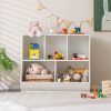 5-Cube Wooden Kids Toy Storage Organizer with Anti-Tipping Kits