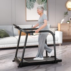 2.5 HP Walking Treadmill with Long Handrails for Seniors