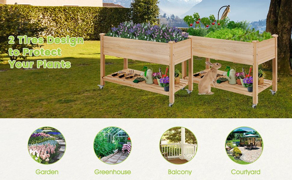 Wood_Elevated_Planter_Bed_with_Lockable_Wheels_Shelf_and_Liner5.jpg