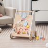 Wooden Baby Walker with Multiple Activities Center for Over 1 Year Old