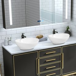 Oval Bathroom Basin Ceramic Vessel Sink