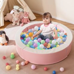 Detachable Foam Ball Pit with 50 Colorful Ocean Balls