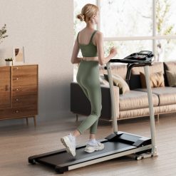 Folding Treadmill with 12 Preset Programs and LCD Display
