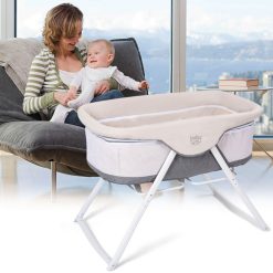 One-Second Fold Travel Crib Portable Bassinet for Newborn Baby