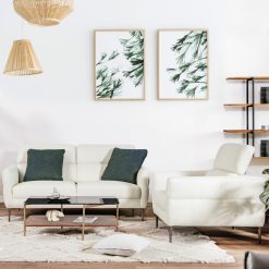 Modern Couched Sofa set with Adjustable Headrest