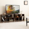 3 Pieces Adjustable TV Stand for TVs up to 65 Inch with Shelves