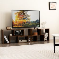 3 Pieces Adjustable TV Stand for TVs up to 65 Inch with Shelves