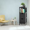 Multifunction Bathroom Wooden Floor Cabinet Organizer with Storage Rack