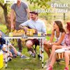 Aluminum Grill Table with Iron Mesh Top