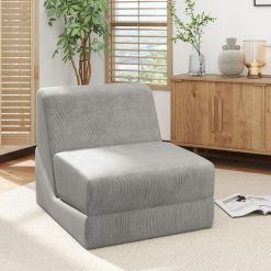 3-in-1 Folding Sofa Bed with Washable Zippered Cover
