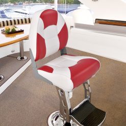 Low Back Boat Seat Folding Fishing chair with Thickened High-density Sponge Padding