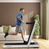 4.75HP 2 In 1 Folding Walking Pad Treadmill with Remote APP Control