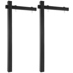 Set of 2 6 Feet Vinyl UPVC Real Estate Realtor Yard Sign Post